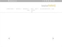 Tablet Screenshot of leslieparke.com